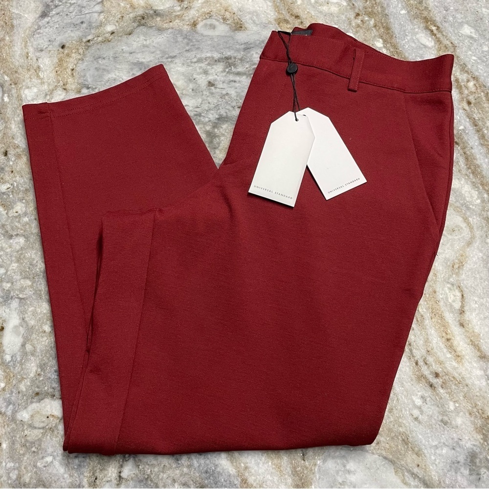 NWT Universal Standard Petite Cigarette Pants in Syrah 2XS US 6-8 Petite
